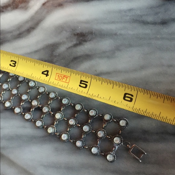 Silver Multi Stone Chain Elegant Bracelet 925 - Picture 5 of 5